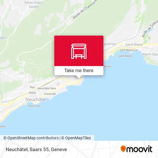 Neuchâtel, Saars 55 map