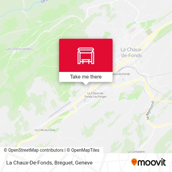 La Chaux-De-Fonds, Breguet map