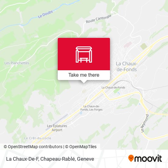 La Chaux-De-F, Chapeau-Rablé map