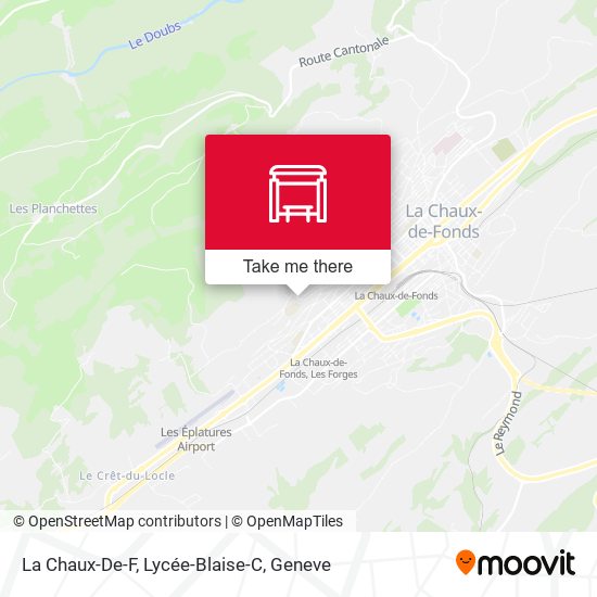 La Chaux-De-F, Lycée-Blaise-C map