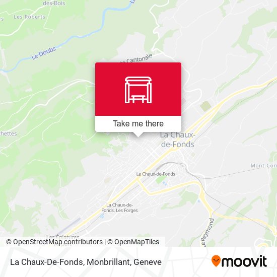La Chaux-De-Fonds, Monbrillant map