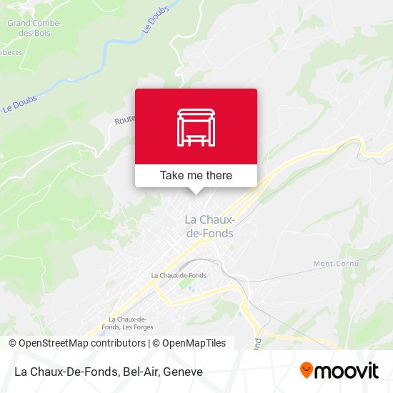 La Chaux-De-Fonds, Bel-Air map