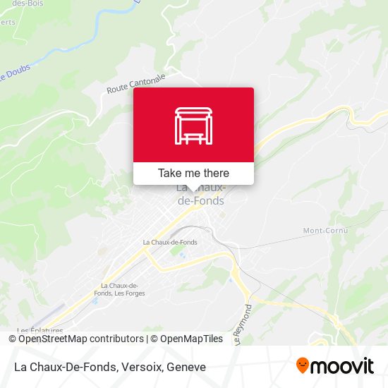 La Chaux-De-Fonds, Versoix map