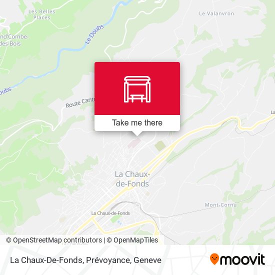 La Chaux-De-Fonds, Prévoyance map