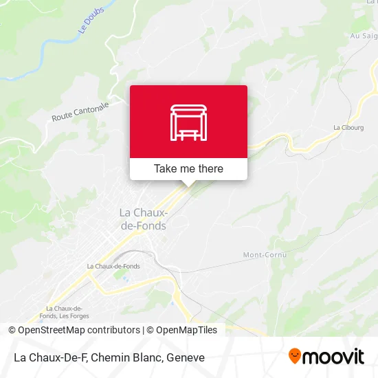La Chaux-De-F, Chemin Blanc map