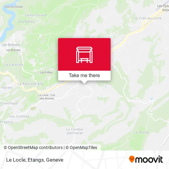 Le Locle, Etangs map