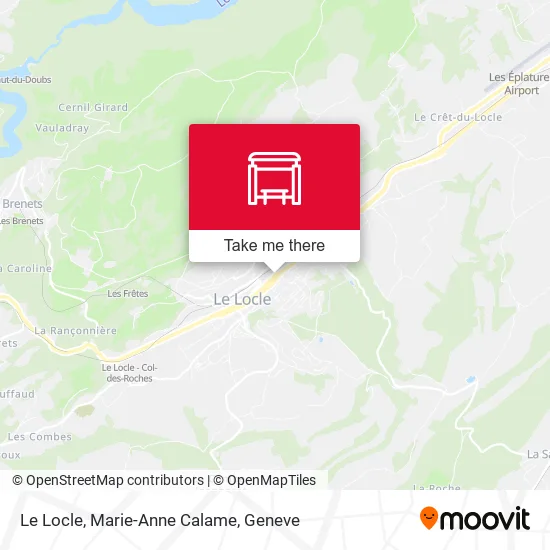 Le Locle, Marie-Anne Calame map