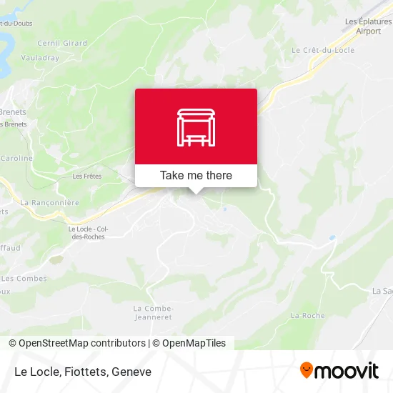 Le Locle, Fiottets map