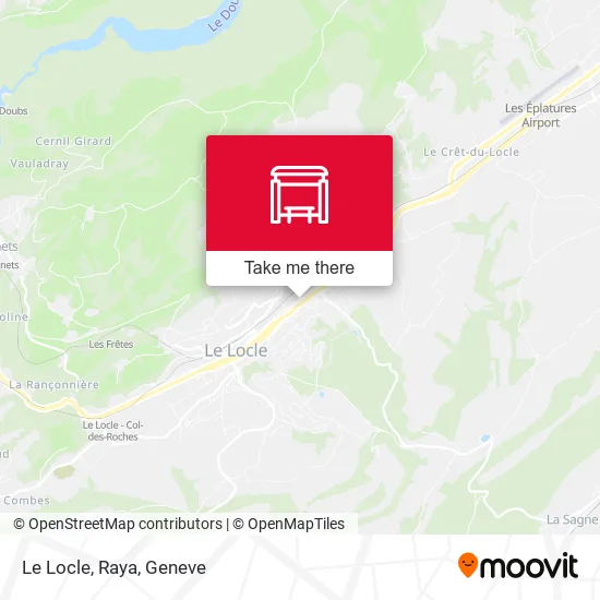 Le Locle, Raya map