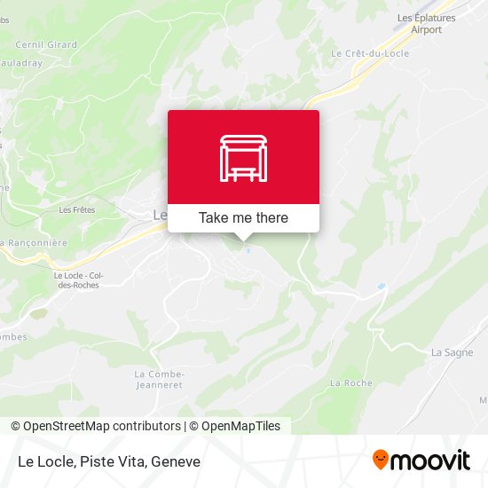 Le Locle, Piste Vita map