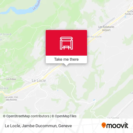 Le Locle, Jambe-Ducommun map