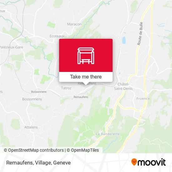 Remaufens, Village map
