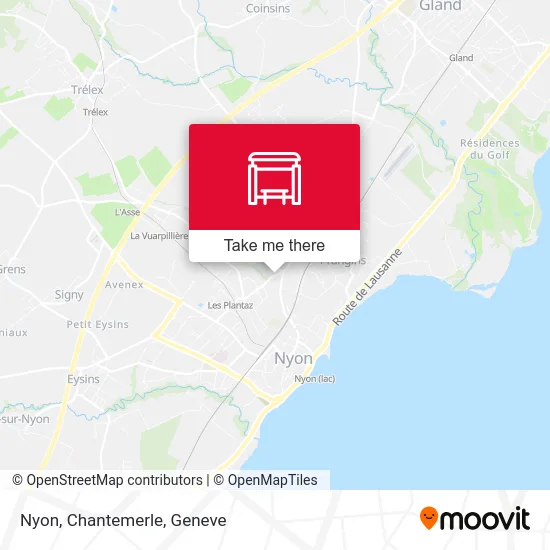 Nyon, Chantemerle map