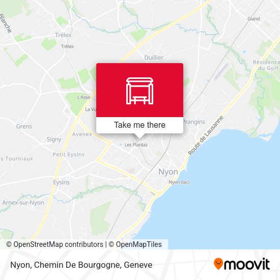 Nyon, Chemin De Bourgogne map