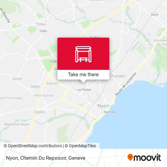 Nyon, Chemin Du Reposoir map