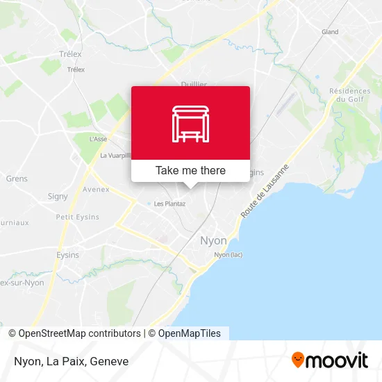 Nyon, La Paix map