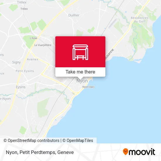Nyon, Petit Perdtemps map