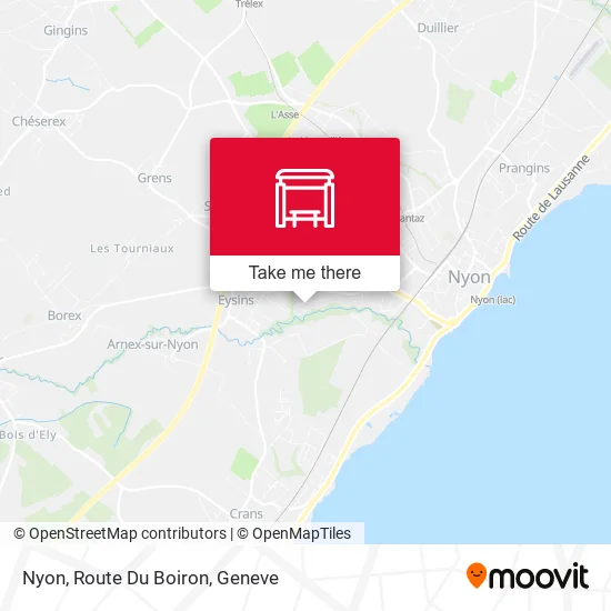 Nyon, Route Du Boiron map