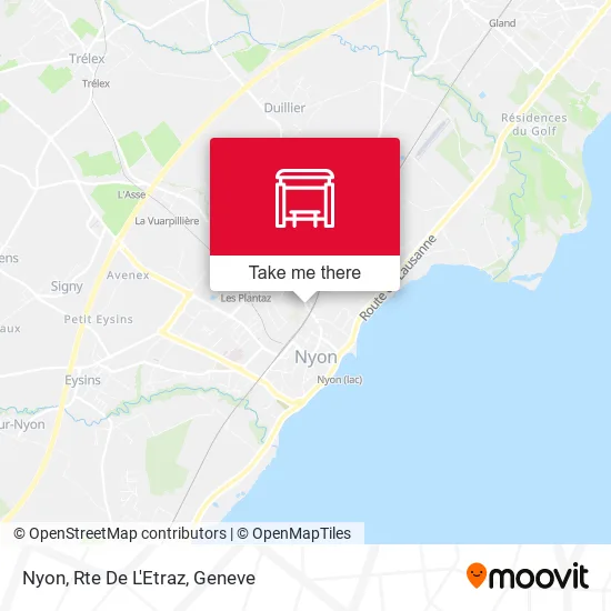 Nyon, Rte De L'Etraz map