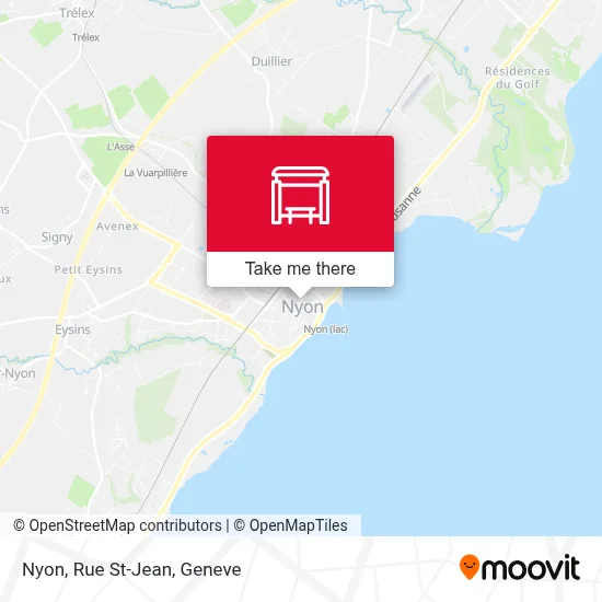Nyon, Rue St-Jean map