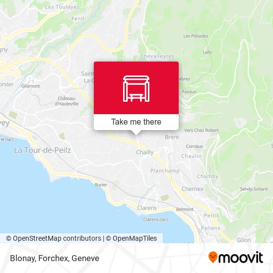 Blonay, Forchex map