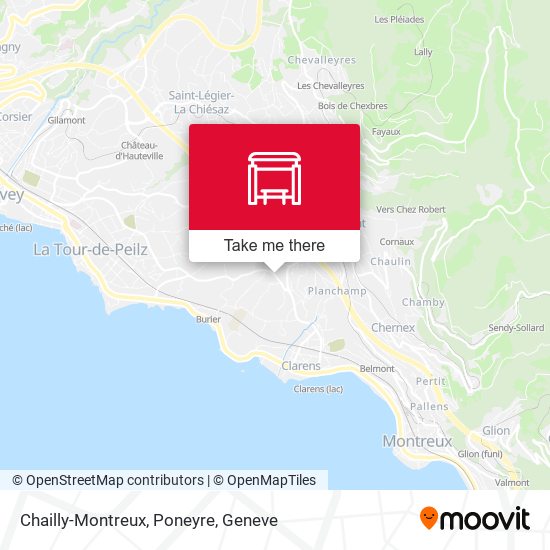 Chailly-Montreux, Poneyre map