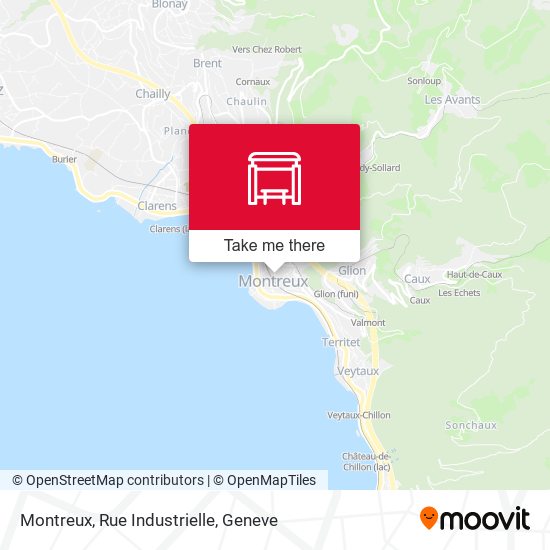 Montreux, Rue Industrielle map