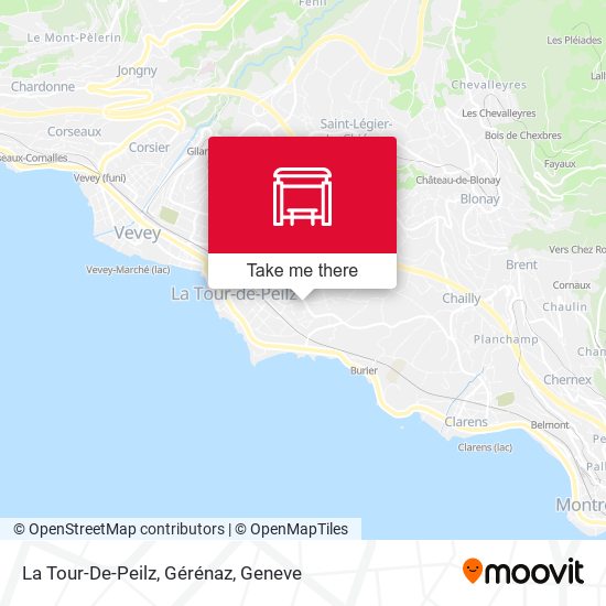 La Tour-De-Peilz, Gérénaz map