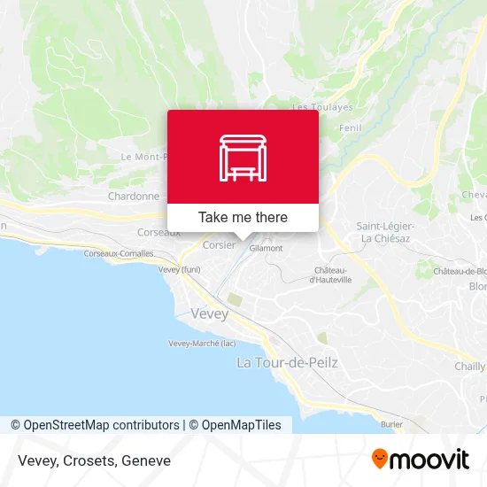 Vevey, Crosets map