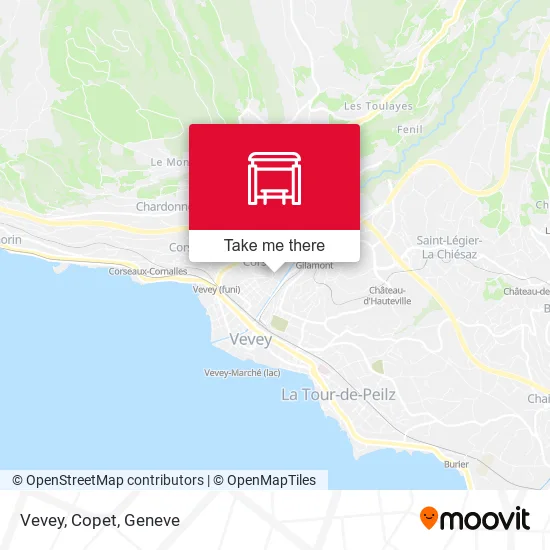 Vevey, Copet map