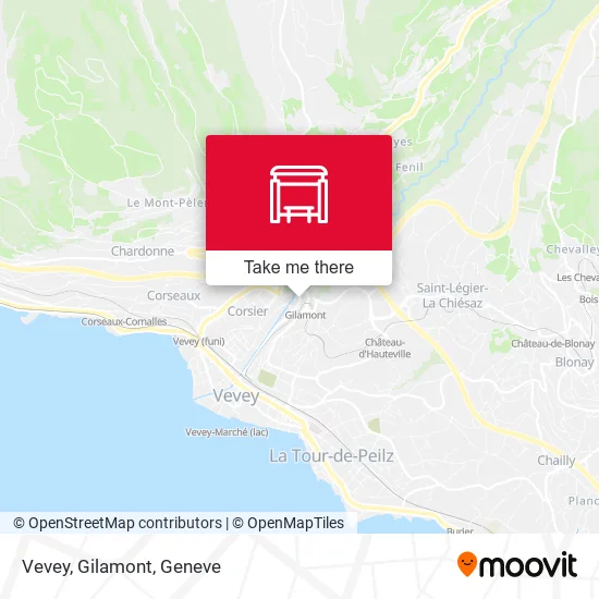 Vevey, Gilamont map