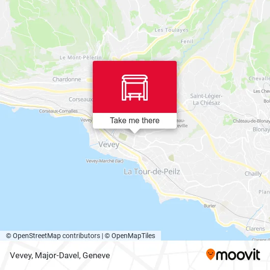 Vevey, Major-Davel map