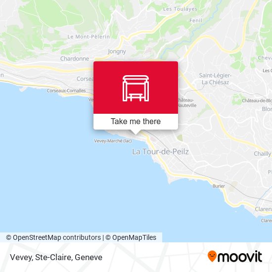 Vevey, Ste-Claire map