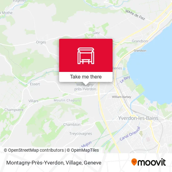 Montagny-Près-Yverdon, Village map