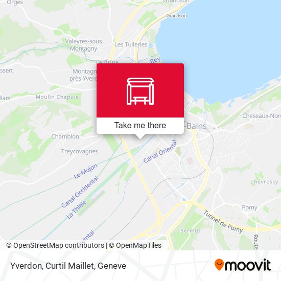 Yverdon, Curtil Maillet map