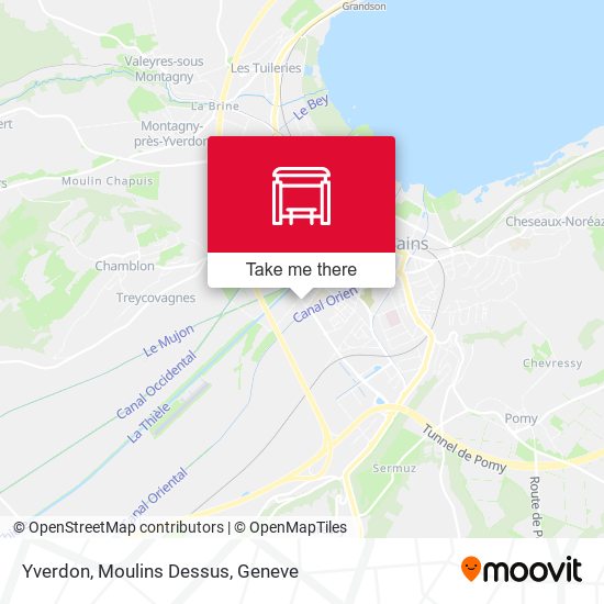 Yverdon, Moulins Dessus map