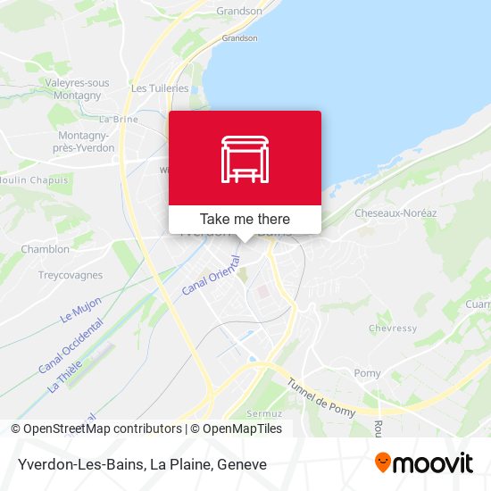 Yverdon-Les-Bains, La Plaine map