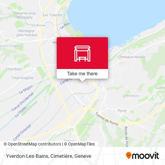 Yverdon-Les-Bains, Cimetière plan