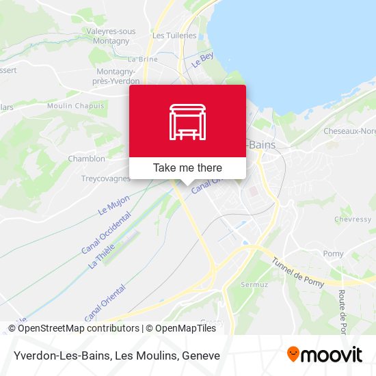 Yverdon-Les-Bains, Les Moulins map
