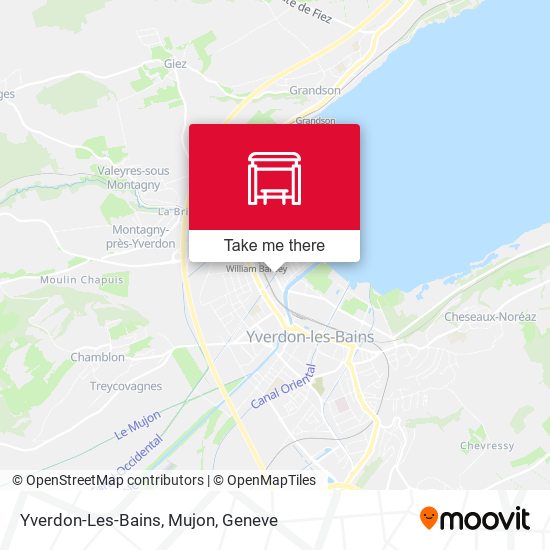 Yverdon-Les-Bains, Mujon map