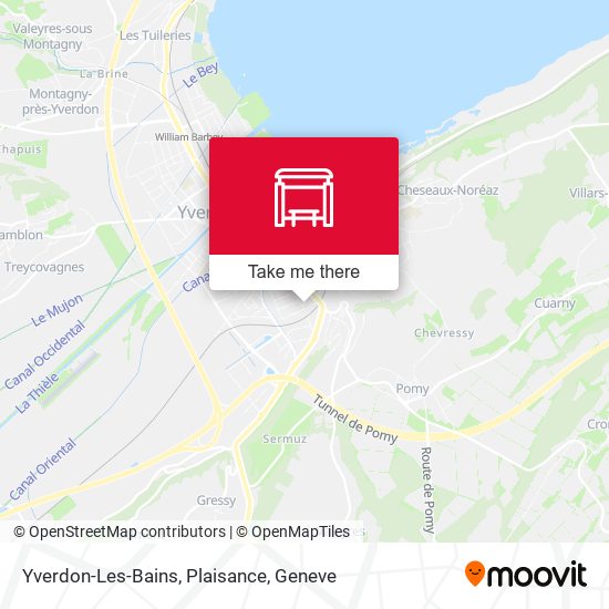 Yverdon-Les-Bains, Plaisance map