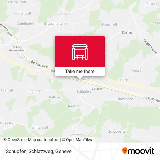 Schüpfen, Schlattweg map