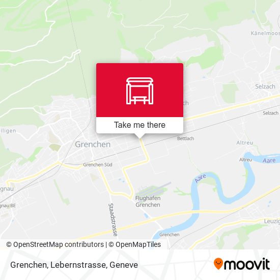 Grenchen, Lebernstrasse map
