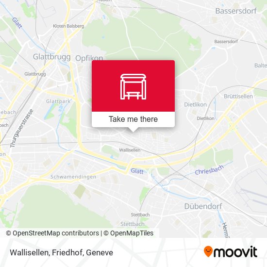 Wallisellen, Friedhof map