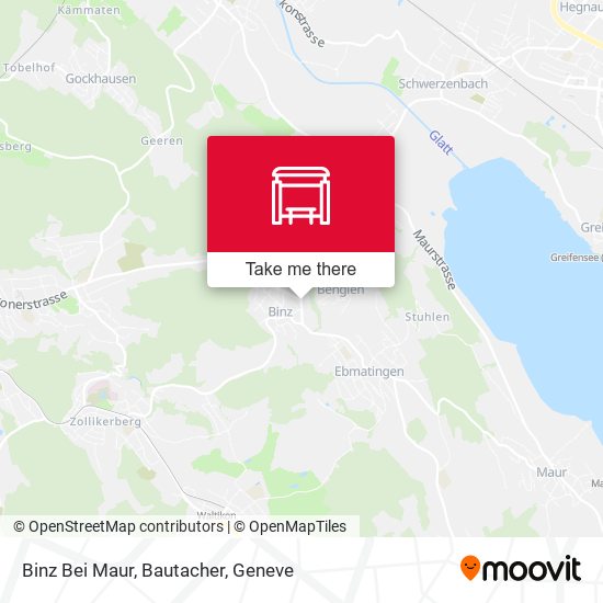 Binz Bei Maur, Bautacher map