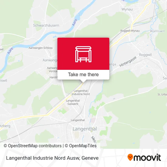 Langenthal Industrie Nord Ausw map