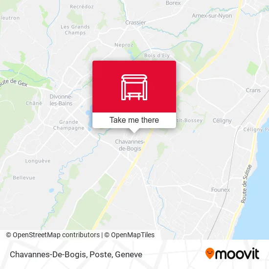 Chavannes-De-Bogis, Poste map
