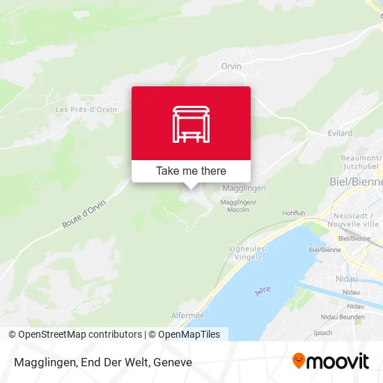 Magglingen, End Der Welt map