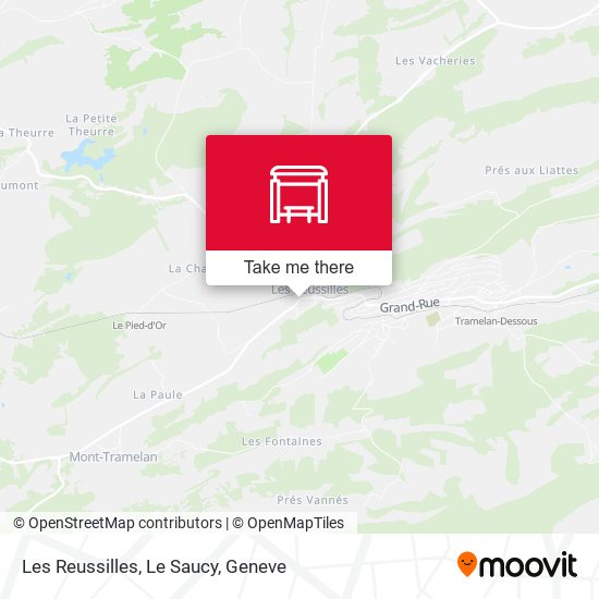 Les Reussilles, Le Saucy map