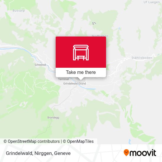 Grindelwald, Nirggen map